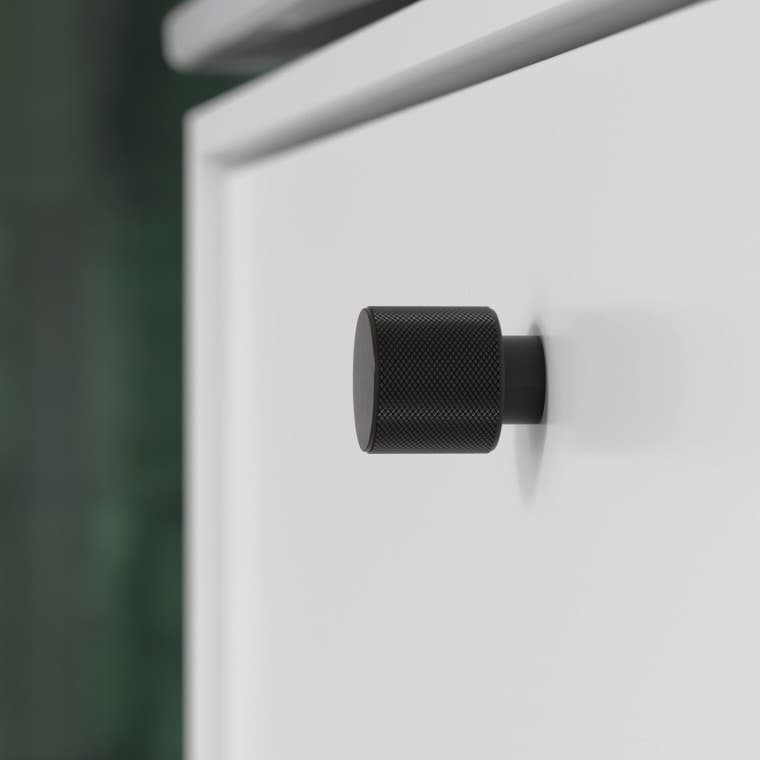 Sense Art badeværelsesmøbel med sorte knobgreb Sense Art badeværelsesmøbel med sorte knobgreb